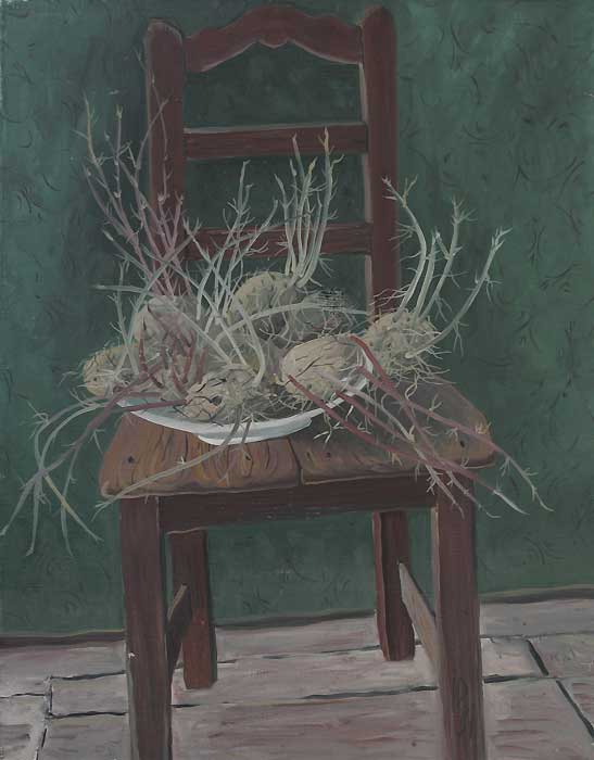 GERMINATED POTATOES V - Oil/Canvas (65x50) 1981