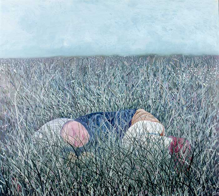 SLEEPING IN THE GRASS - Oil/Canvas (73x81) 1981