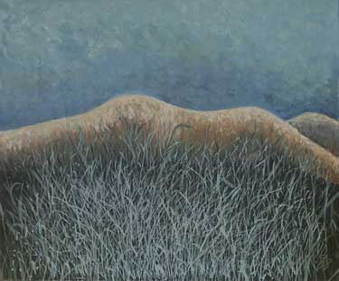 NUDE IN GRASS - Oil/Canvas (50x60) 1988