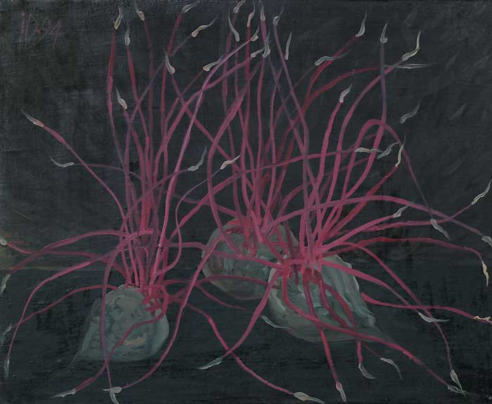 GERMINATED BEETS - Oil/Canvas (38x41) 1994