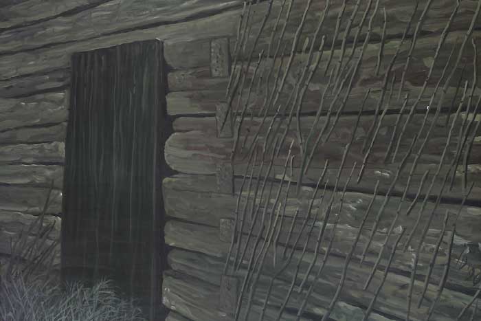 SHED WALL - Oil/Canvas (53x81) 1990