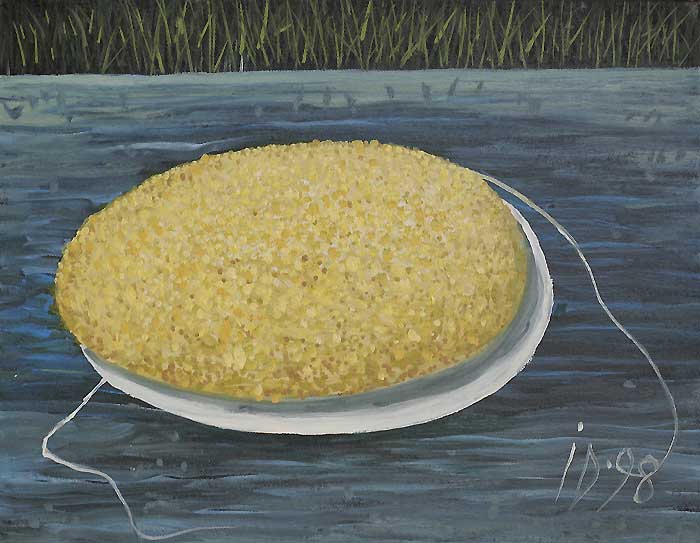 POLENTA WITH THREAD - Oil/Canvas (27x35) 1998